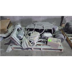 Pallet of motors, pumps