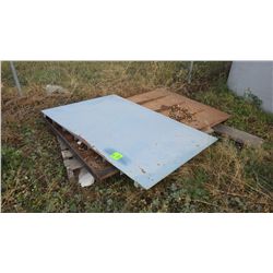 Loading plates in yard