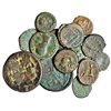 Image 1 : 15 bronces diferentes: Grecia (3); República Romana, anónimos, as, semis, cuadrante (2) y litra; Imp