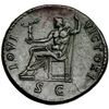 Image 2 : DOMICIANO. Sestercio. Roma (95-96). R/ Júpiter sentado a izq. con pequeña Victoria y cetro; IOVI VIC