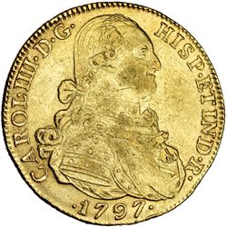 8 escudos. 1797. Nuevo Reino. JJ. VI-1355. MBC+.