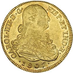 8 escudos. 1807. Nuevo Reino. JJ. VI-1365. B.O. EBC-.