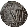 Image 1 : 1/4 de real. 1813. Santa Marta. VI-92. Rayas. BC+. Rara.