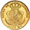 Image 2 : 100 reales. 1859. Sevilla. VI-659. Golpecito en la gráfila. EBC-.