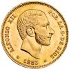 Image 1 : 25 pesetas. 1883 *18-83. Madrid. MSM. VII-112. EBC+. Escasa.