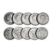 Image 1 : 10 monedas de 5 pesetas. 1957 *66. PLUS visible. SC.