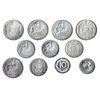Image 1 : 11 monedas de 5 y 10 céntimos diferentes. 5 céntimos: 1940, 1941, 1945 y 1953. 10 céntimos: 1940, 19
