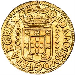 PORTUGAL. Quartiño. 1722. Juan V. Lisboa. GO-87.20. Ligeramente abrillantada. MBC.