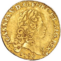 PORTUGAL. 1/2 escudo. 1740. Lisboa. Juan V. GO-109.18. MBC-.