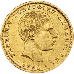PORTUGAL. 2000 reis. 1860. Pedro V. GO-11.03. MBC+.