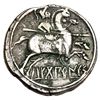 Image 2 : SEKOBIRIKES, saelices (cuenca). Denario. R/ Jinete con un solo pie visible. AR 3,71 g. I-2168. VILL-