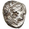 Image 1 : ÁTICA. Atenas. Tetradracma (S. V-IV a.C.). R/ Lechuza. AR 17,2 g. COP-34-37. Contramarcas en anv. y 