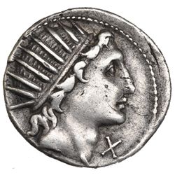 AQUILIA. Denario. Sur de Italia (109-108 a.C.). R/ Diana en biga a der. FFC-166. SB-1. Pequeñas marc