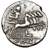 Image 2 : FABIA. Denario. Norte de Italia (124 a.C.). R/ Júpiter en cuádriga a der. FFC-697. SB-1. Raya en el 