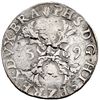 Image 1 : 1/2 escudo de Borgoña. 1569. Amberes. DL-I, 97. Plata agria. MBC-.
