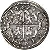 Image 2 : 2 reales. 1682. Segovia. M. CA-639. Golpe en el anv. MBC.