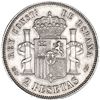 Image 2 : 2 pesetas. 1882 *18-82. Madrid. MSM. VII-72. EBC-.