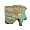 Image 1 : Amuleto de Baja Época (664-525 a.C.). Ojo de Horus. Fayenza color verde. Longitud 1,7 cm.