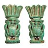 Image 1 : Divinidad Bes (664-332 a.C.). Fayenza vitrificada color turquesa. Altura 4,3 cm.