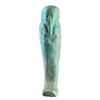 Image 1 : Ushabti. Época ptolemaica (alrededor del 323-30 a.C.). Fayenza color azul. Altura 10,5 cm.