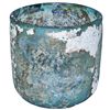 Image 1 : Vidrio (S. II-III d.C.). Vaso de tonalidad azul con irisaciones. Altura 7,4 cm. Diámetro 7,5 cm.