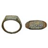 Image 1 : Anillo-sello con inscripción griega (siglos V-VIII d.C.). Diámetro 2,3 cm.
