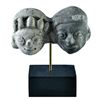 Image 1 : Doble cabecita. Cultura Tumaco-tolita (siglo I aC.-III d.C. Terracota. Altura 4,0 cm. Representa la 