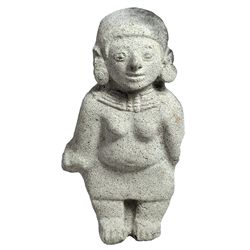 Figura femenina. Cultura Jama-Coaque, Ecuador (alrededor del siglo I-V d.C.). Terracota. Altura 14,5