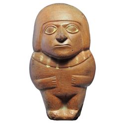 Figura mochica (alrededor de 550-700 d.C.). Cerámica policromada. Altura 17,0 cm. Colección privada 