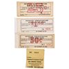 Image 1 : Canteen Service Paper Tokens, San Quentin, Lot of 4