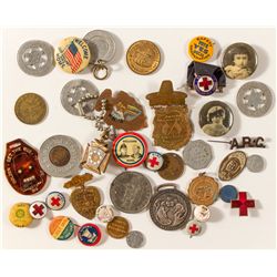 Pins, FOBs, tokens GRAB BAG (lot of 38!)