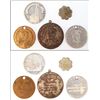 Image 1 : Shriner, milk, bank city hall, first Fond du Lac baby born Tokens