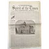 Image 1 : "Spirit of the Times" rare newspaper