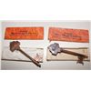 Image 1 : Chicago World's Fair Souvenir Key Pair