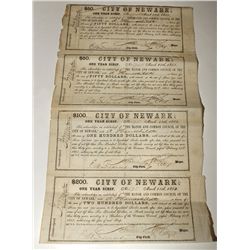 City of Newark Civil War era one year scrip