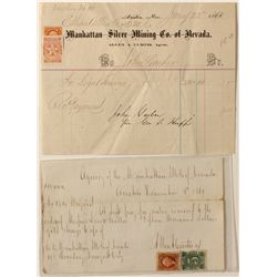 Two Austin mining documents with Nevada Revenue Stamps