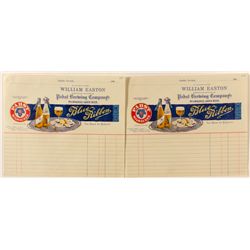 William Easton Brewing Billhead Pair