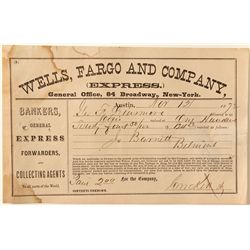 Wells, Fargo & Company express receipt