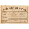 Image 1 : Wells, Fargo & Company express receipt