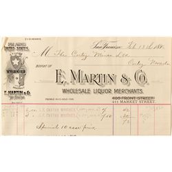 Wholesale Liquor Billhead