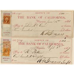 Bank of California Check Pair