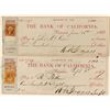 Image 1 : Bank of California Check Pair
