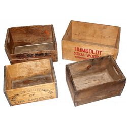 Four Original Wood Boxes