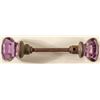 Image 1 : Original Nevada doorknob w/ purple glass, c.1900