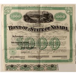 State of Nevada 1871 $1000 Bond