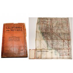 California and Nevada Map