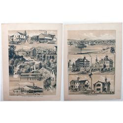 Early prints of buildings at Olympia