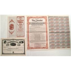Wyoming stock Certificate and bonds