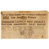 Image 1 : December 31, 1944 Los Angeles Times: Battle of the Bulge