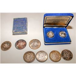 Morgan Dollars, Silver Rounds, and a proof